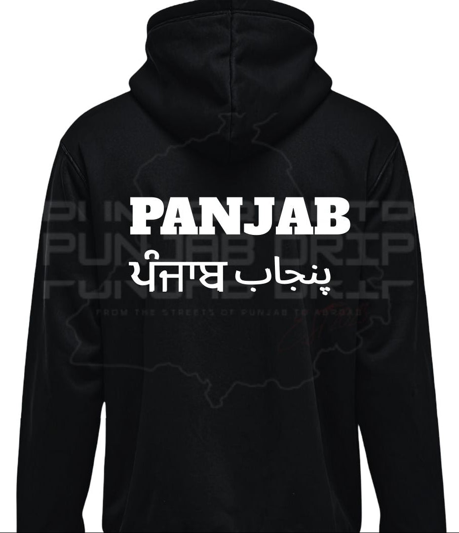 Panjab 3 languages Hoodie
