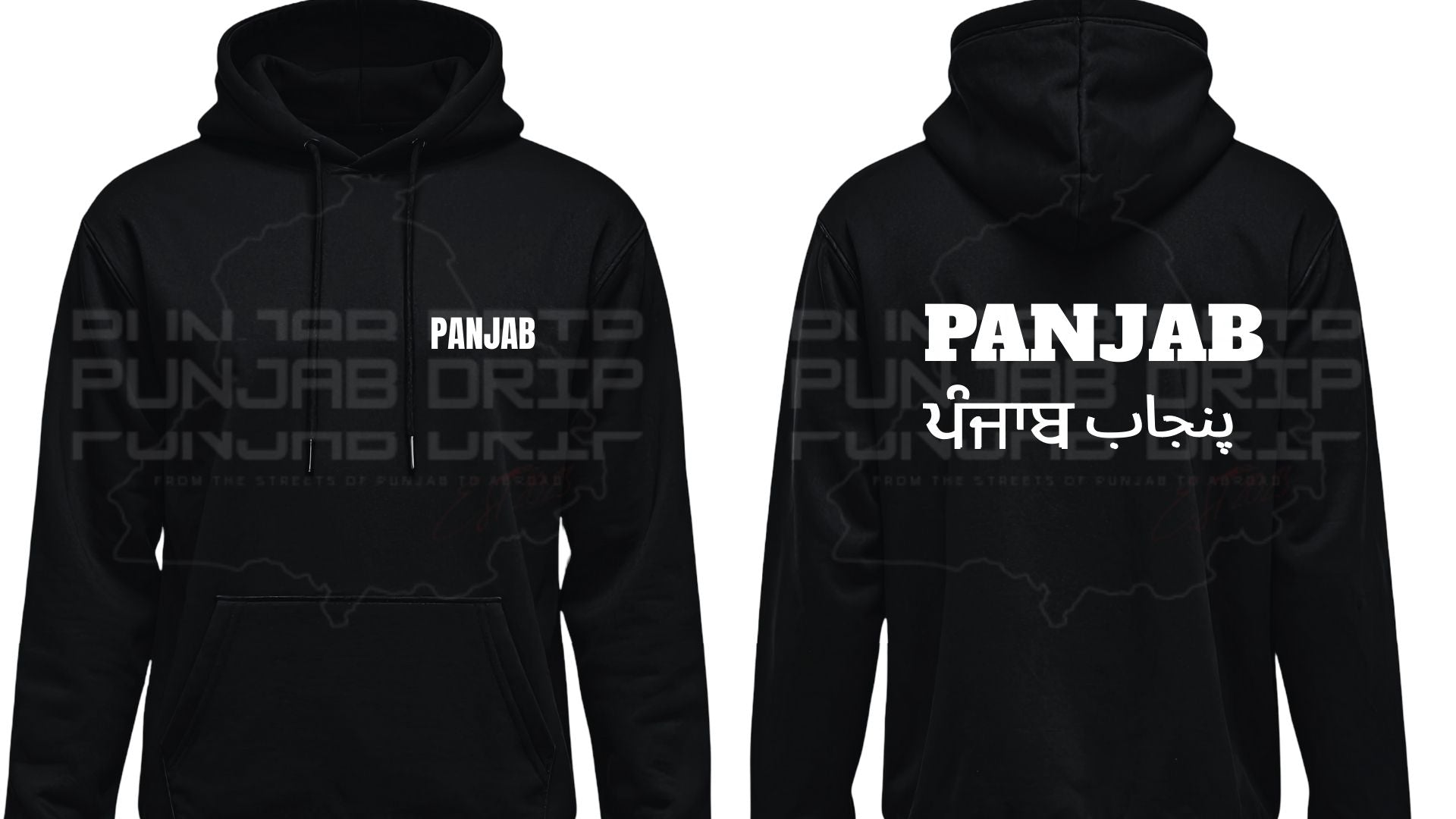 Panjab 3 languages Hoodie