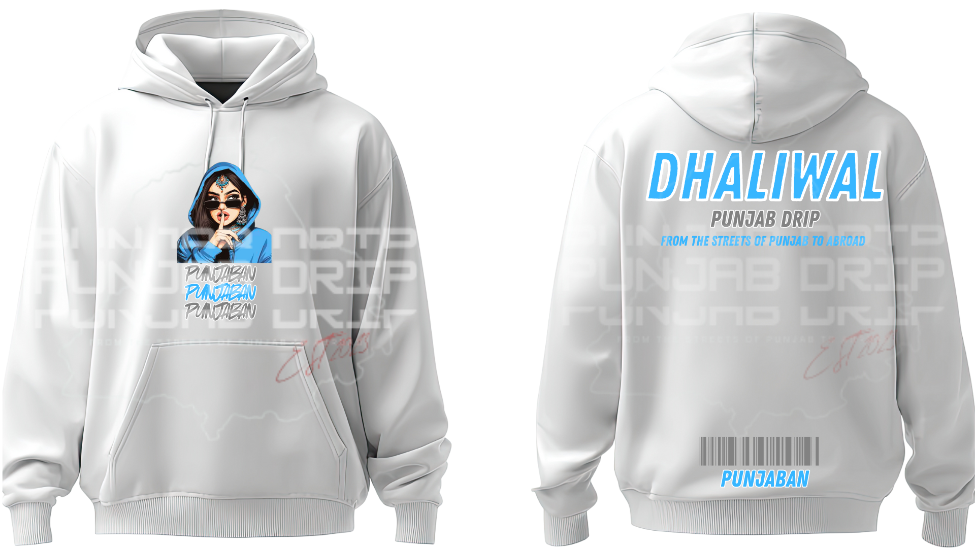 Punjaban Custom Surname Hoodie