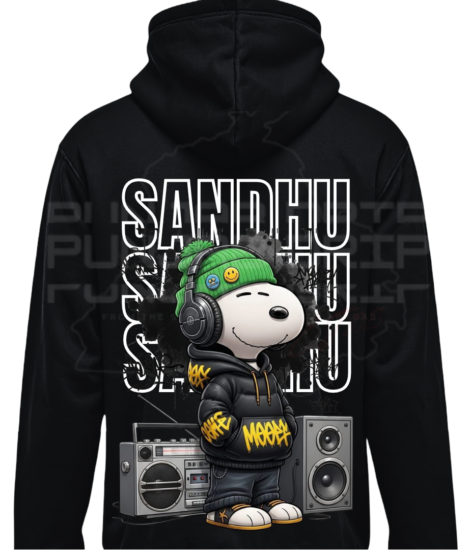 Snoopy X Custom Surname Hoodie