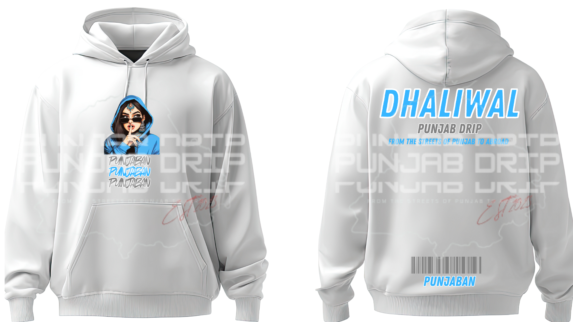 Custom Punjaban Surname Hoodie