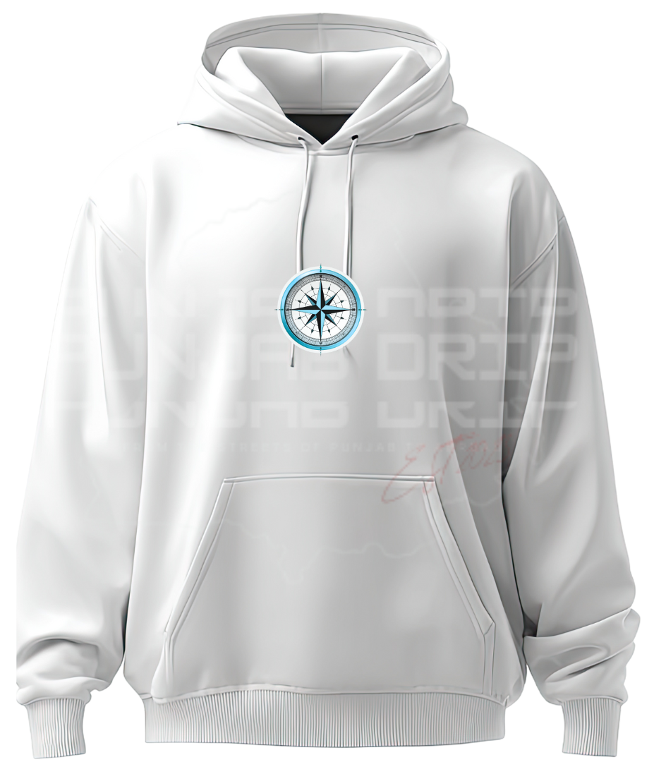 Compass Custom surname Hoodie
